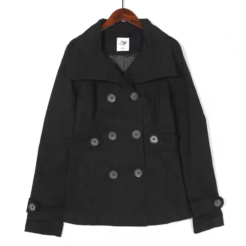 เสื้อโค้ท peacoat เสื้อโค้ทวูล โค้ทสักหลาดสีดำ แบรนด์ สำเนา สำเนา สำเนา