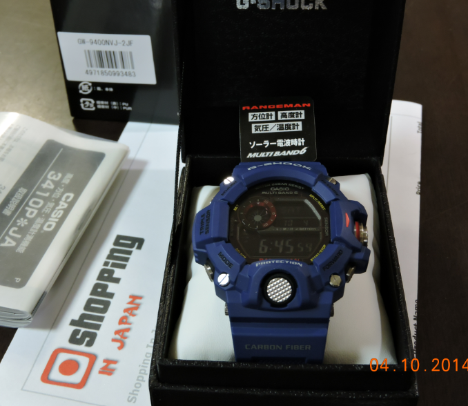 CASIO G-SHOCK นาฬิกาข้อมือ นาฬิกากันน้ำ นาฬิกาของแท้ ประกันศูนย์ CMG 1 ปี รุ่น GW-9400NVJ-2J นาฬิกาสีน้ำเงิน