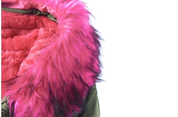 เสื้อโค้ทฮู้ดกันหนาว เสื้อปาร์กา parka แต่งเฟอร์ ดำ