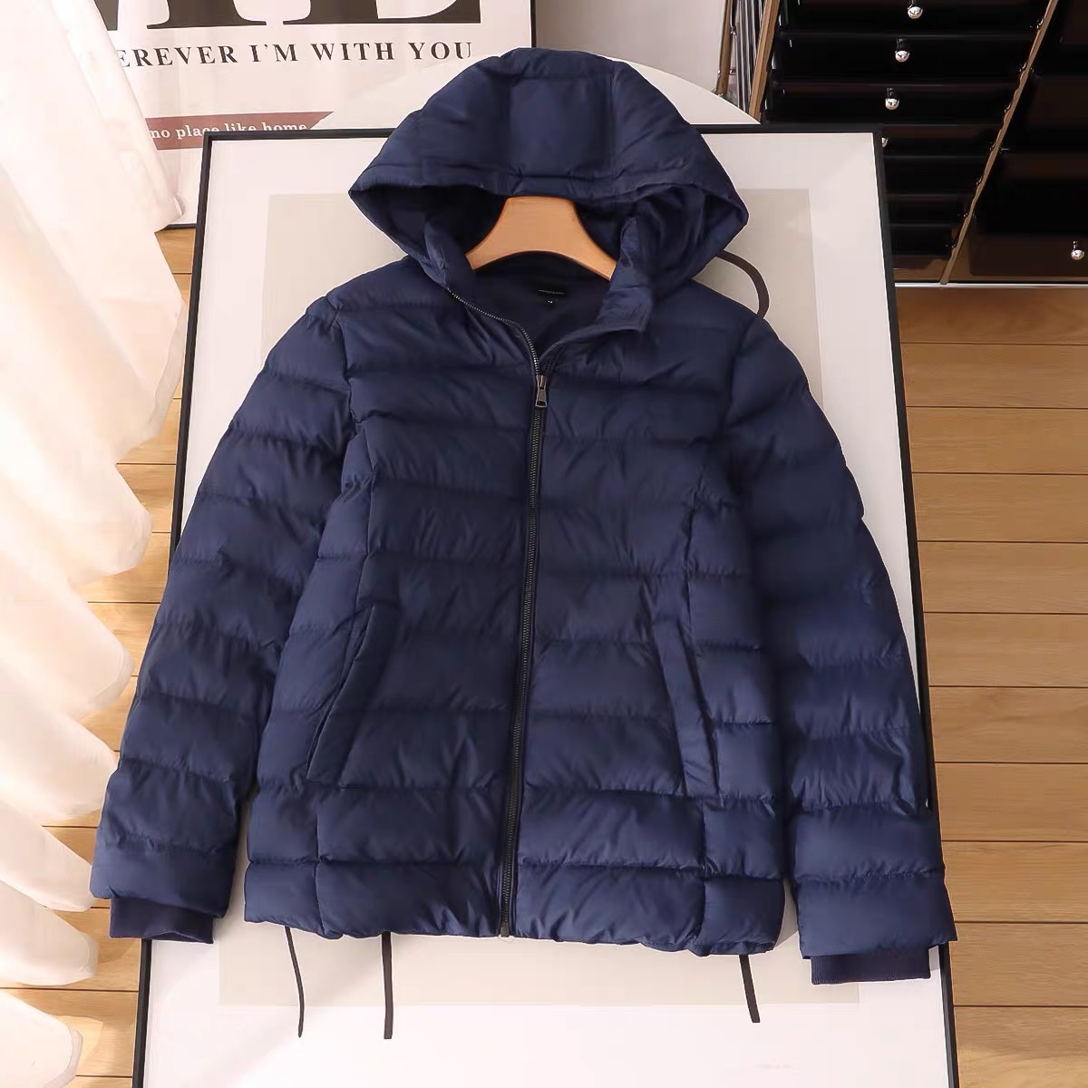 เสื้อกันหนาว เสื้อฮู้ดเฟอร์ บุนวมอุ่น แบรนด์ Lawrance Grey Newyork (padded puffer coat
