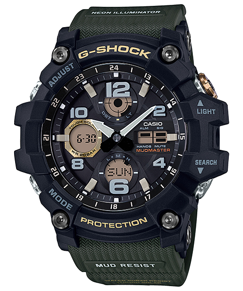 CASIO G-SHOCK นาฬิกาข้อมือ นาฬิกากันน้ำ นาฬิกาของแท้ ประกันศูนย์ CMG 1 ปี รุ่น GSG-100-1A3 นาฬิกาสีดำ