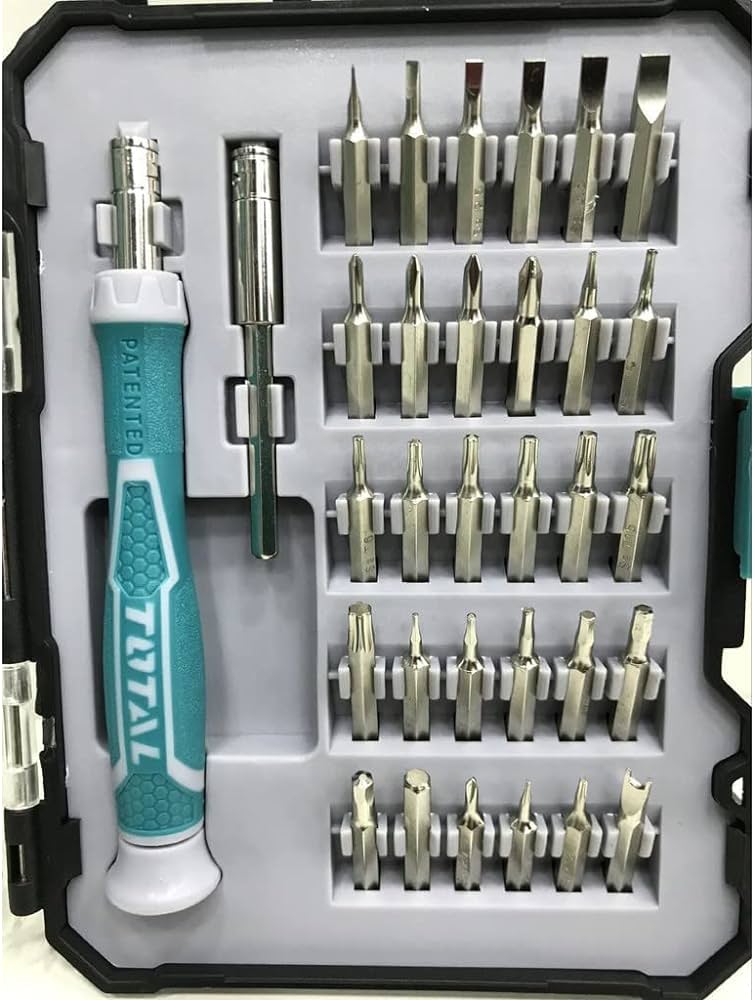 TOTAL เครื่องมือ พร้อมส่ง อุปกรณ์สำหรับซ่อมนาฬิกา ไขควงซ่อมนาฬิกา เครื่องมือสำหรับเปลี่ยนถ่าน รุ่น TACSD30326 สีเขียว