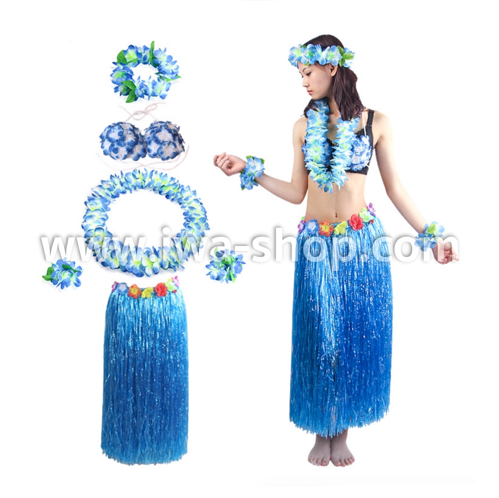 ชมพูยาว 60 cm ชุดกระโปรงฮาวาย หนาพิเศษ มีบราดอกไม้ พร้อมเซตพวงมาลัย กระโปรงฟางอย่างดี กระโปรงเชือกฟางฟูๆ ชุดฮาวายเชือกปอฟาง พร็อพชุดฮาวาย ระบำฮาวาย ระบำชาวเกาะ เต้นฮูลาฮูล่า