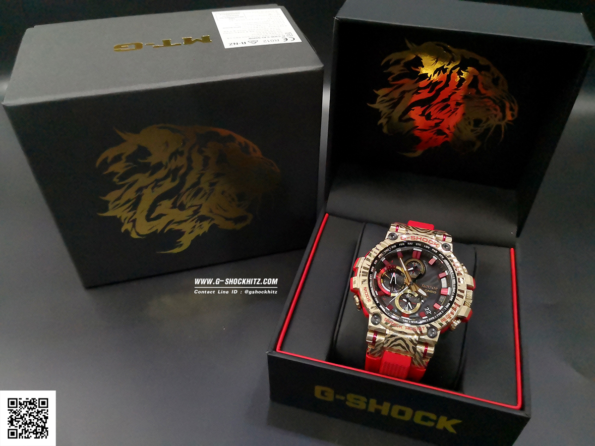CASIO G-SHOCK นาฬิกาข้อมือ นาฬิกากันน้ำ นาฬิกาของแท้ ประกันศูนย์ CMG 1 ปี รุ่น MTG-B1000CX-4A นาฬิกาสีแดง