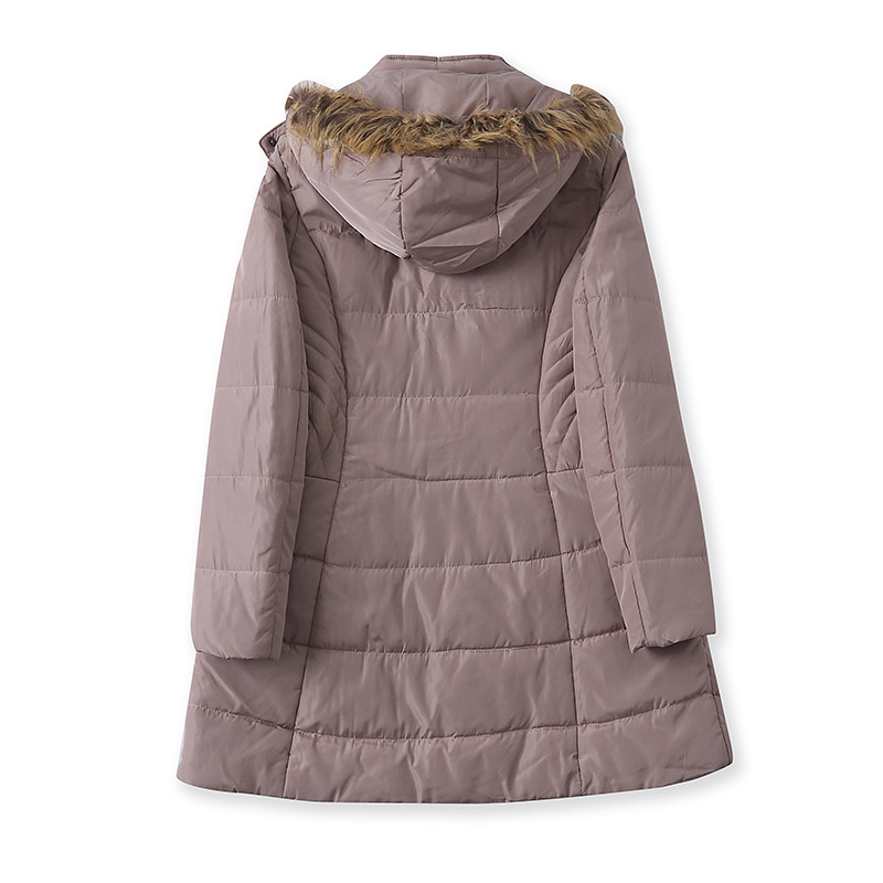 U.S. Polo ASSN. เสื้อกันหนาว เสื้อฮู้ดเฟอร์ บุนวมอุ่น สีนู้ดกะปิ แบรนด์ U.S. POLO ASSN. (padded puffer coat สำเนา กะปิ