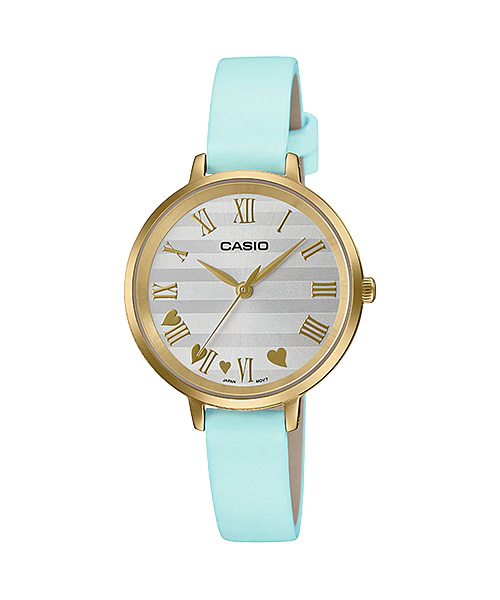 CASIO นาฬิกาคาสิโอ นาฬิกาข้อมือ นาฬิกากันน้ำ นาฬิกาของแท้ ประกันศูนย์ CMG 1 ปี รุ่น LTP-E160GL-2A นาฬิกาสีฟ้า