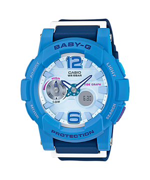 CASIO BABY-G นาฬิกาข้อมือ นาฬิกากันน้ำ นาฬิกาของแท้ ประกันศูนย์ CMG 1 ปี รุ่น BGA-180-2B3 นาฬิกาสีฟ้า