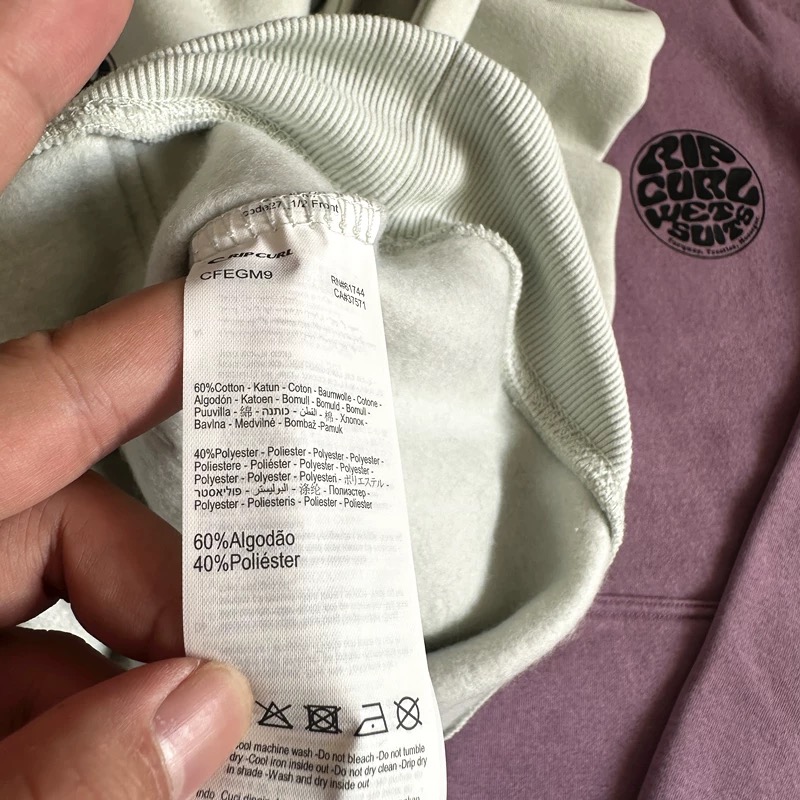 Ripcurl เสื้อฮู้ด ผู้ชาย Rip Curl Medina hoodie แบรนด์ RIPCURL แท้ สวย เท่ห์ มาก คะ Size L/XL/XXL สำเนา เทา