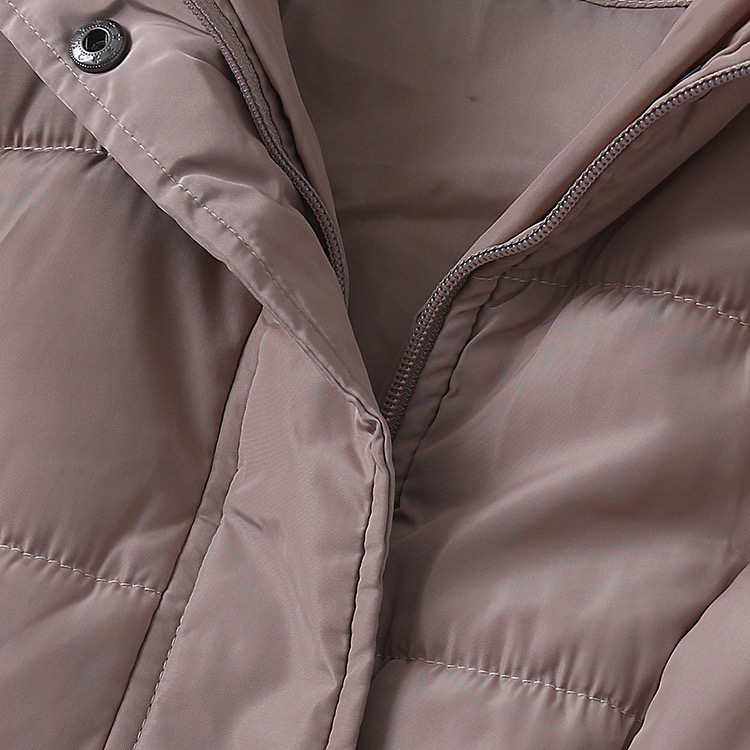 U.S. Polo ASSN. เสื้อกันหนาว เสื้อฮู้ดเฟอร์ บุนวมอุ่น สีนู้ดกะปิ แบรนด์ U.S. POLO ASSN. (padded puffer coat สำเนา กะปิ