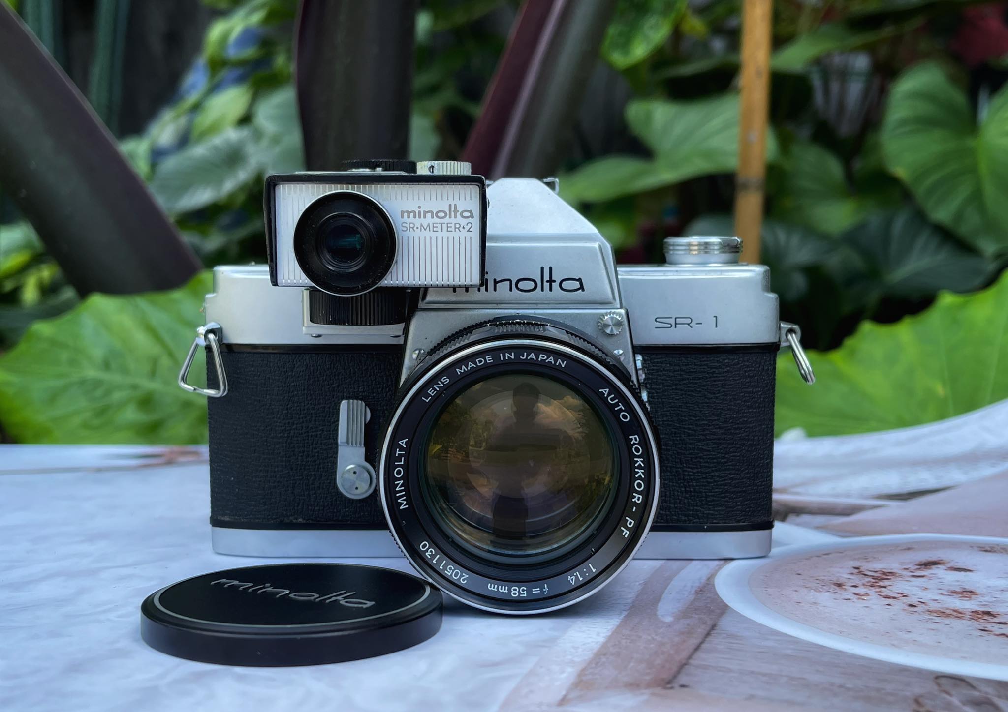 MINOLTA SR-1 MINOLTA AUTO ROKKOR-PF 58MM.F1.4 MINOLTA SR-METER2