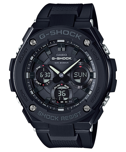 CASIO G-SHOCK นาฬิกาข้อมือ นาฬิกากันน้ำ นาฬิกาของแท้ ประกันศูนย์ CMG 1 ปี รุ่น GST-S100G-1B นาฬิกาสีดำ
