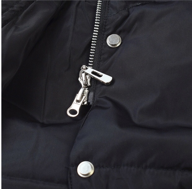 เสื้อกันหนาว โค้ทขนเป็ด เสื้อฮู้ดเฟอร์ บุขนเป็ด สีดำ (padded puffer coat สำเนา สำเนา ดำ