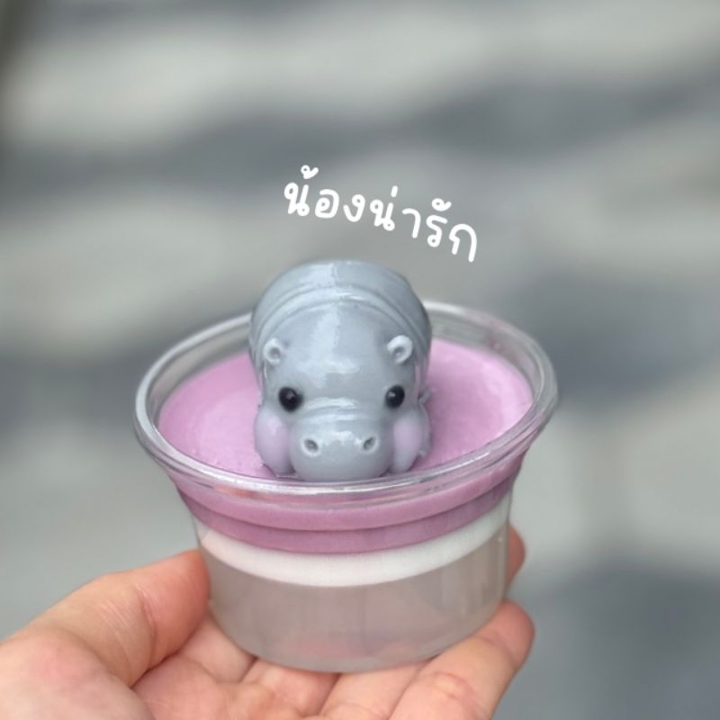 พิมพ์ซิลิโคน ลายฮิปโป ลายหมูเด้ง