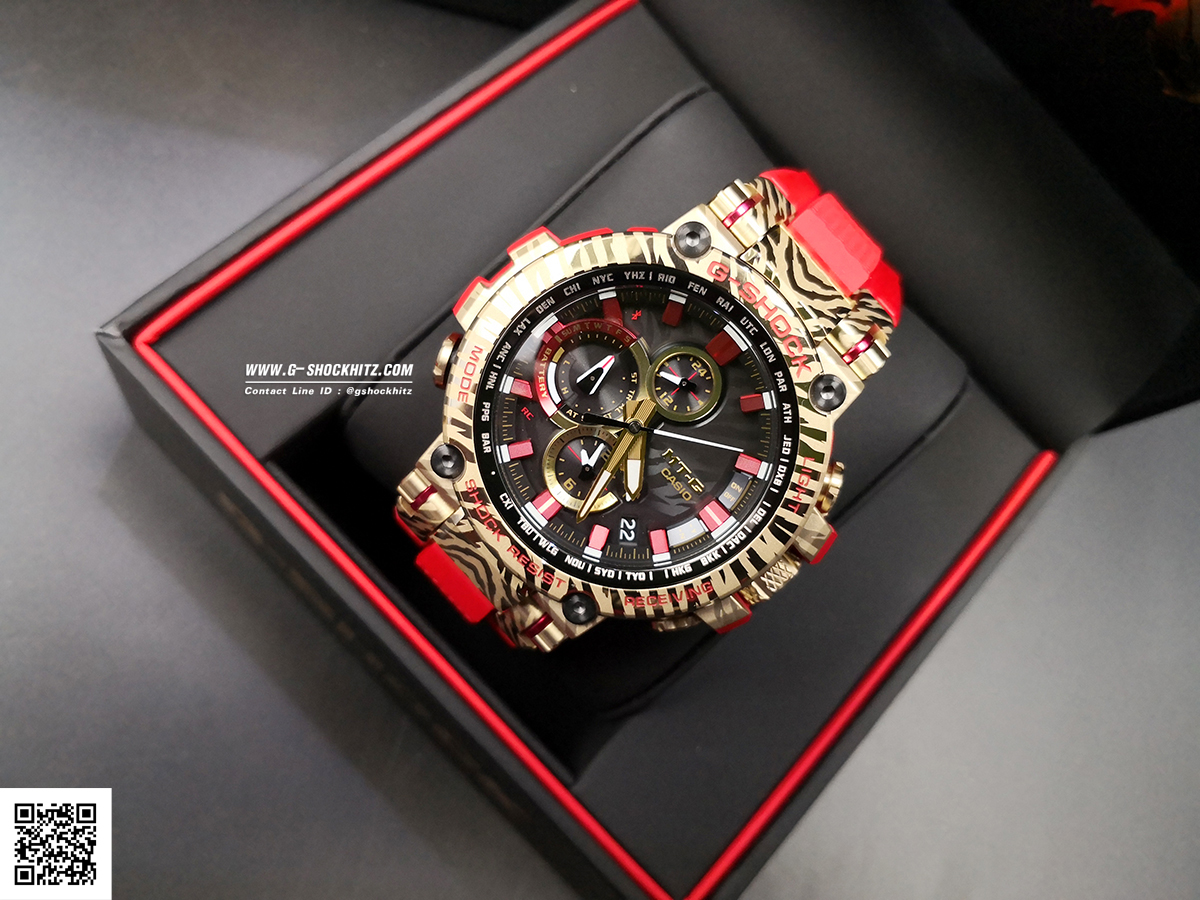 CASIO G-SHOCK นาฬิกาข้อมือ นาฬิกากันน้ำ นาฬิกาของแท้ ประกันศูนย์ CMG 1 ปี รุ่น MTG-B1000CX-4A นาฬิกาสีแดง