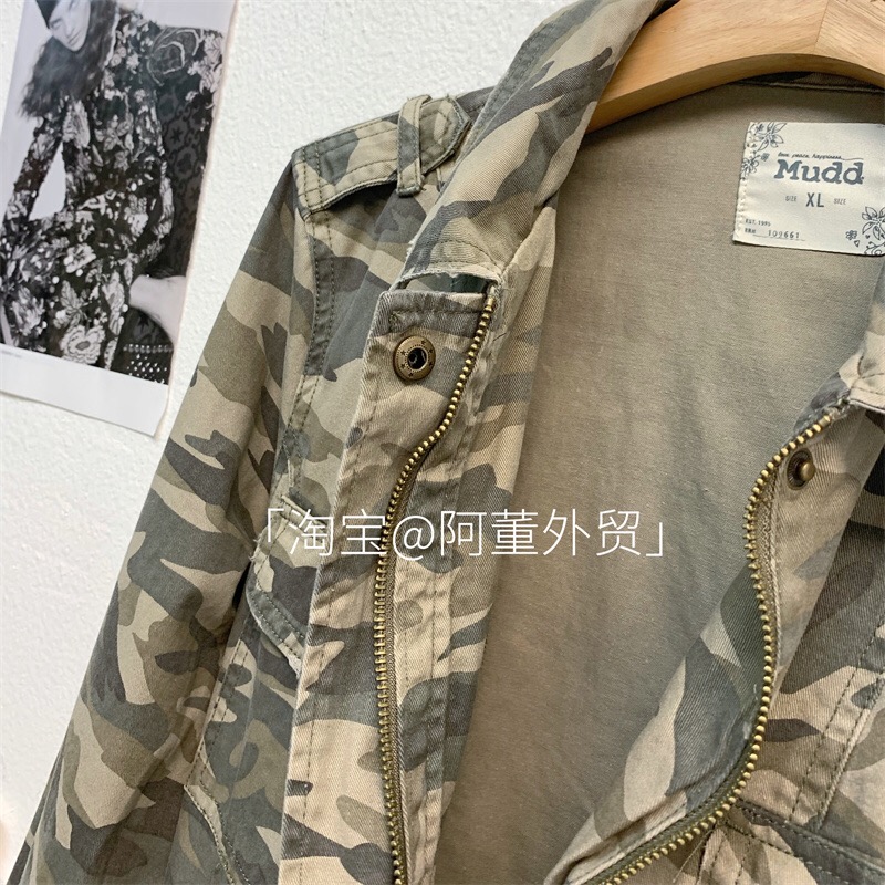 Mudd เสื้อทหาร เสื้อแจ็คเก็ตลายพราง เสื้อนอกแนวทหาร แพทเทินสวย เท่ห์มาก แบรนด์ MUDD คะ สำเนา สำเนา สำเนา เขียว