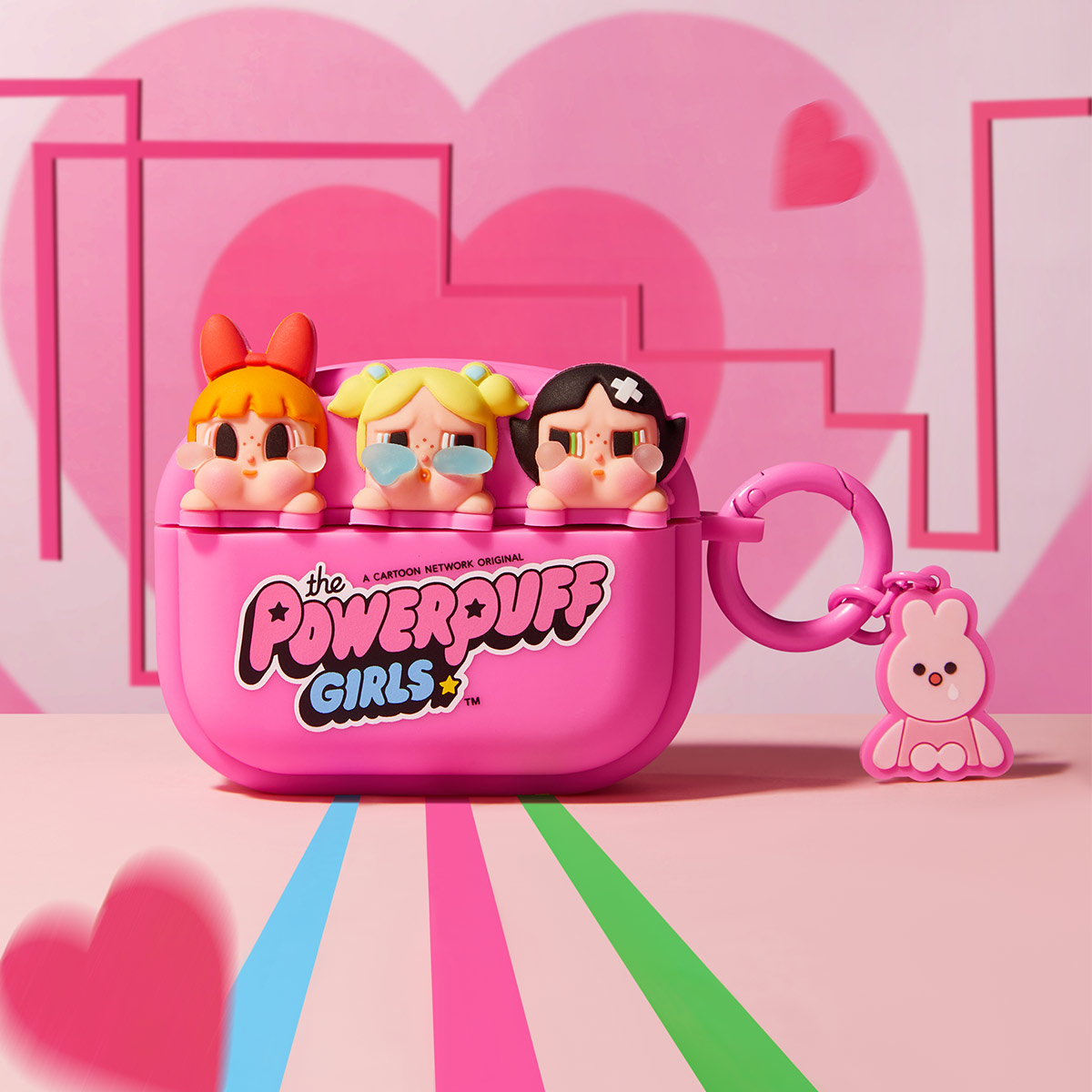 POPMART crybaby airpods proケース powerpuff CRYBABY × Powerpuff Girls Series-Earphone Bag for Airpods