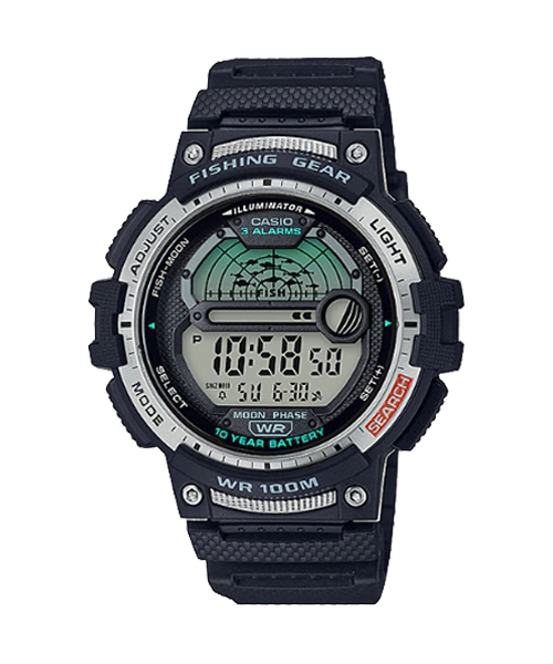 CASIO นาฬิกาคาสิโอ นาฬิกาข้อมือ นาฬิกากันน้ำ นาฬิกาของแท้ ประกันศูนย์ CMG 1 ปี รุ่น WS-1200H-1A นาฬิกาสีดำ