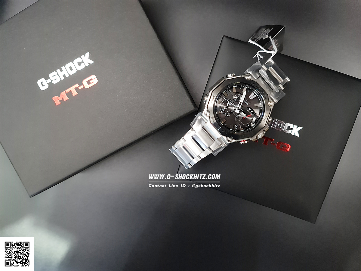 CASIO MID YEAR SALE G-SHOCK นาฬิกาข้อมือ นาฬิกากันน้ำ นาฬิกาของแท้ ประกันศูนย์ CMG 1 ปี รุ่น MTG-B2000D-1A นาฬิกาสีเงิน