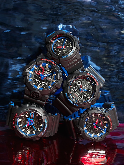 CASIO G-SHOCK นาฬิกาข้อมือ นาฬิกากันน้ำ นาฬิกาของแท้ ประกันศูนย์ CMG 1 ปี รุ่น AWG-M100SLT-1A นาฬิกาสีดำ