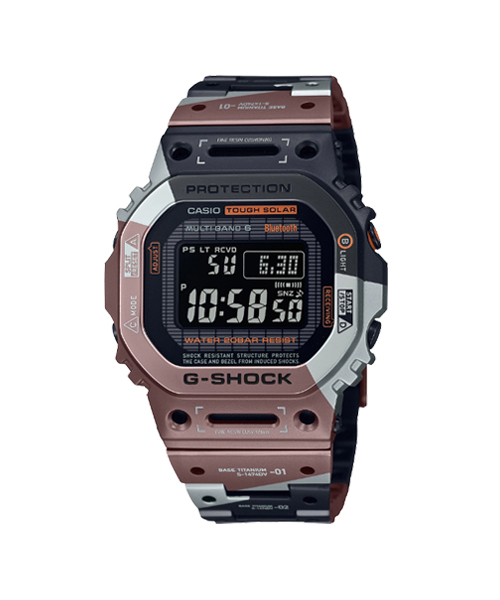 CASIO MID YEAR SALE G-SHOCK นาฬิกาข้อมือ นาฬิกากันน้ำ นาฬิกาของแท้ ประกันศูนย์ CMG 1 ปี รุ่น GMW-B5000TVB-1 นาฬิกาหลากสี