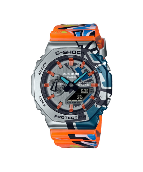 CASIO G-SHOCK นาฬิกาข้อมือ นาฬิกากันน้ำ นาฬิกาของแท้ ประกันศูนย์ CMG 1 ปี รุ่น GM-2100SS-1A นาฬิกาหลากสี