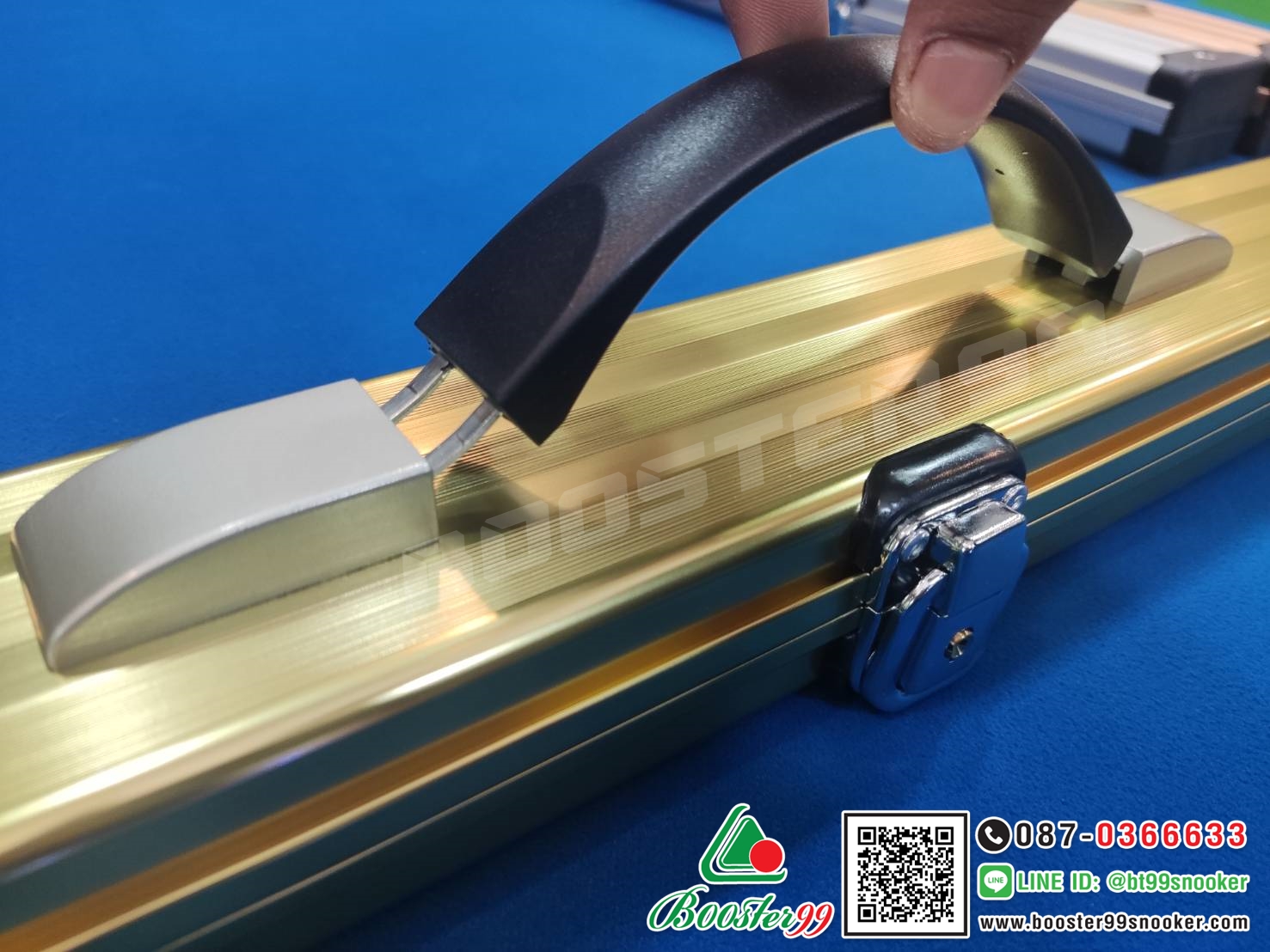 กล่อง ไม้คิวต่อ 2ท่อน 3/4ส่วน อลูมิเนียม เกรดA รุ่น 5สี *สั่งทำพิเศษ (ราคาต่อ 1ใบ)