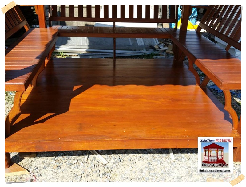 รหัสสินค้า : SL-003 : ศาลาบาหลี เสาเหลี่ยม ขนาด 2 X2 X 3 เมตร