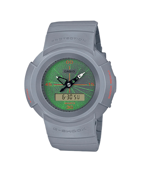 CASIO G-SHOCK นาฬิกาข้อมือ นาฬิกากันน้ำ นาฬิกาของแท้ ประกันศูนย์ CMG 1 ปี รุ่น AW-500MNT-8A นาฬิกาสีเทา