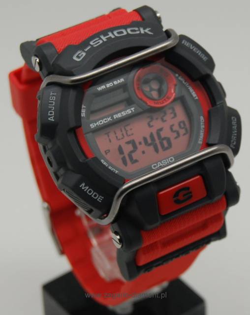 CASIO G-SHOCK นาฬิกาข้อมือ นาฬิกากันน้ำ นาฬิกาของแท้ ประกันศูนย์ CMG 1 ปี รุ่น GD-400-4 นาฬิกาสีแดง