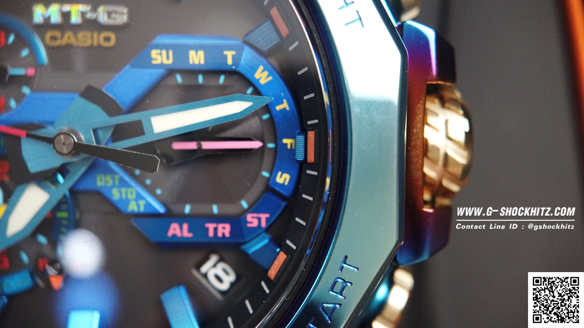 CASIO G-SHOCK นาฬิกาข้อมือ นาฬิกากันน้ำ นาฬิกาของแท้ ประกันศูนย์ CMG 1 ปี รุ่น MTG-B2000PH-2A นาฬิกาสีน้ำเงิน