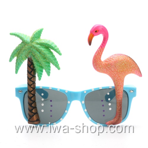 แว่นตา Flamingo บีชปาร์ตี้ แว่นตาแฟชั่น แว่นตาแฟนซี แว่นตากันแดด แว่นตาคอสเพลย์ ปาร์ตี้ฮาวาย ปาร์ตี้ปีใหม่ ฮาโลวีน