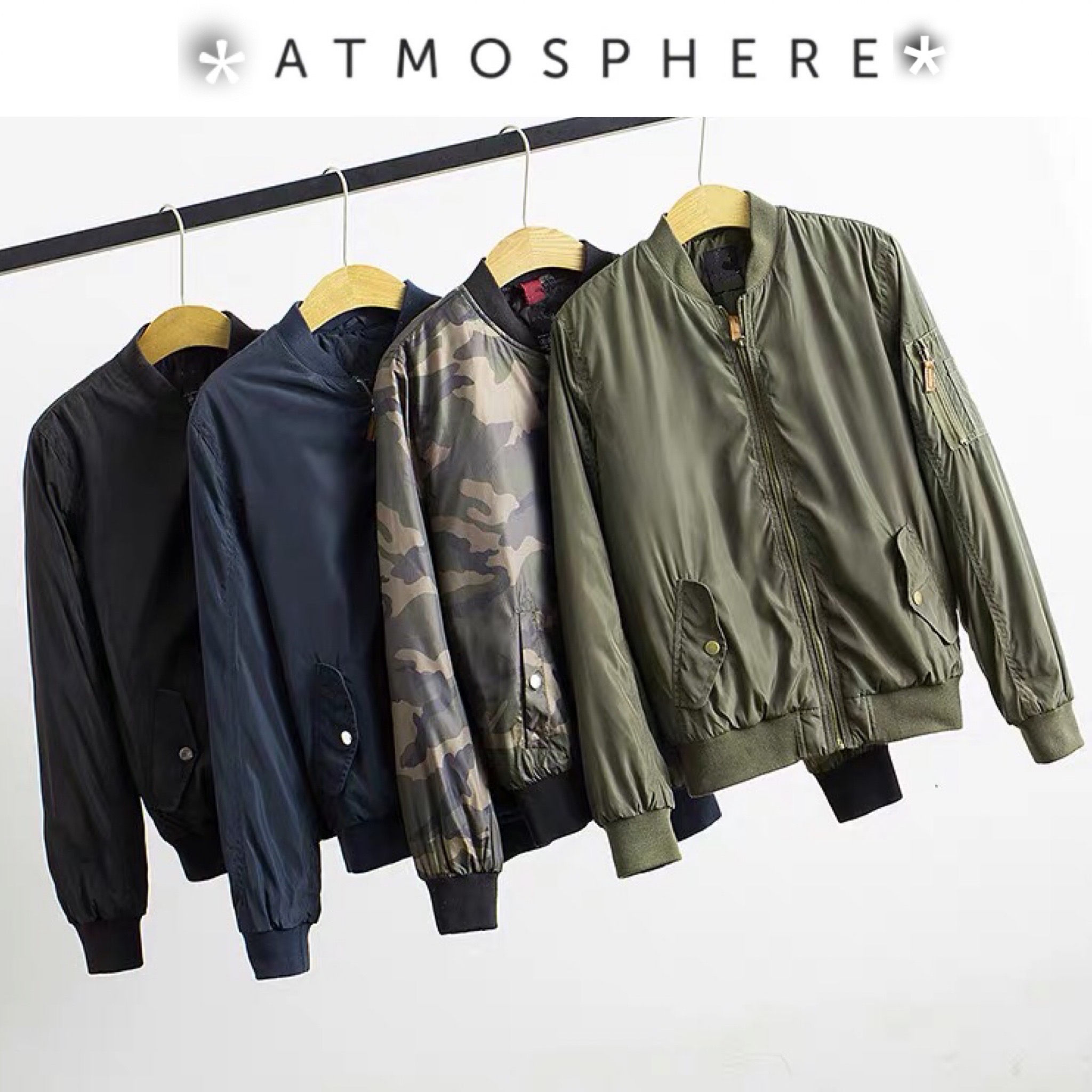 Atmosphere เสื้อนอกลายพราง ทหาร เสื้อแจ็คเก็ตลายพราง เสื้อนอก แนวทหาร แพทเทินสวย เท่ห์ มาก คะ สำเนา ลายพราง