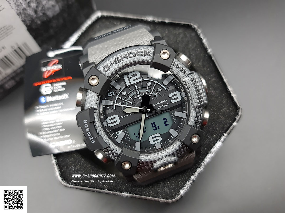 CASIO G-SHOCK นาฬิกาข้อมือ นาฬิกากันน้ำ นาฬิกาของแท้ ประกันศูนย์ CMG 1 ปี รุ่น GG-B100-8A นาฬิกาสีดำ
