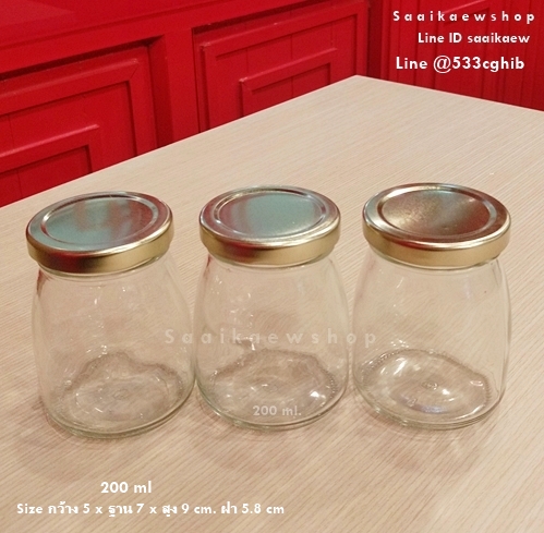 ขวดแก้วพุดดิ้ง 100 ml. สไตล์ ญี่ปุ่น