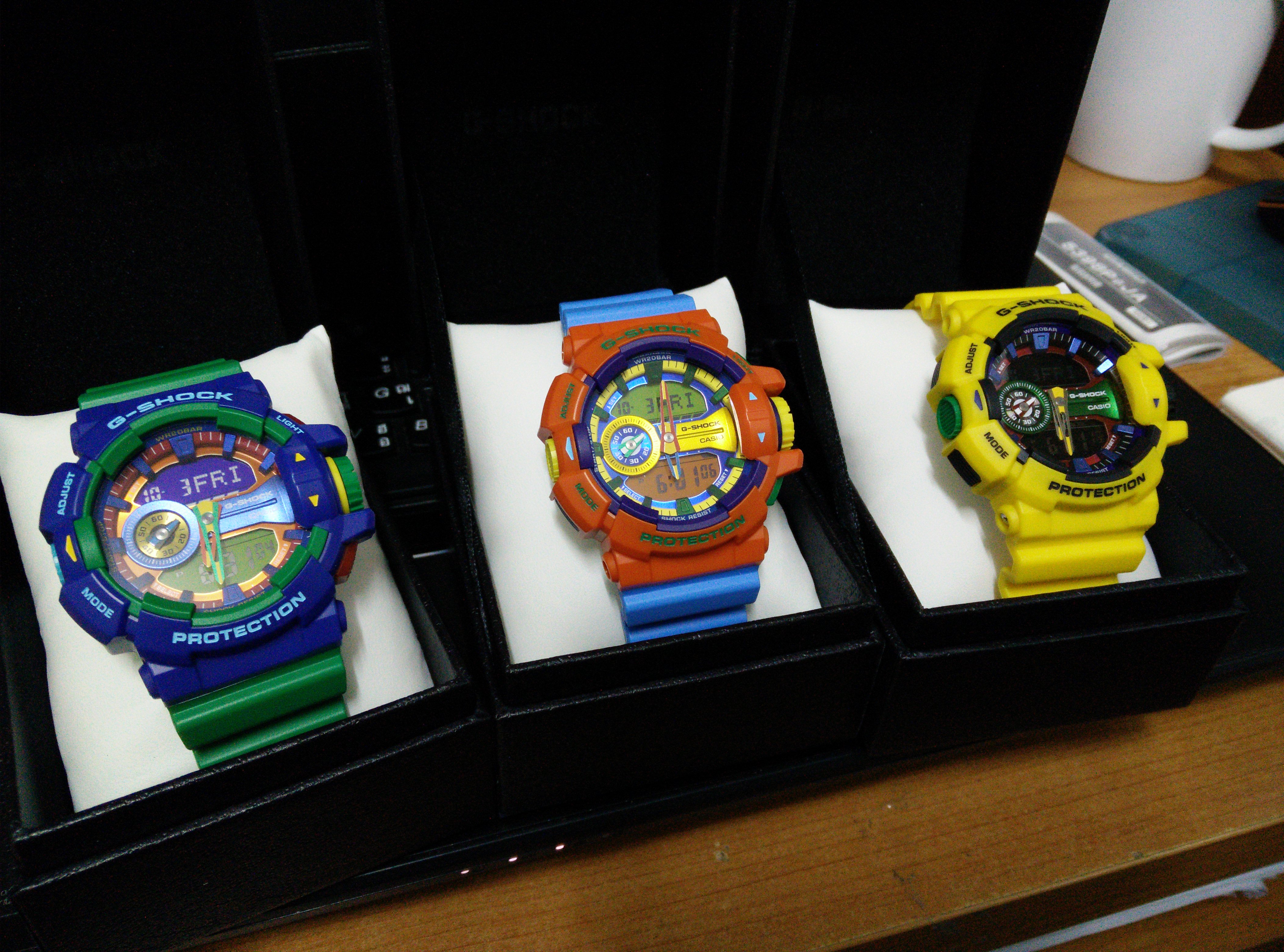 CASIO MID YEAR SALE G-SHOCK พร้อมส่ง นาฬิกาข้อมือ นาฬิกากันน้ำ นาฬิกาของแท้ ประกันศูนย์ CMG 1 ปี รุ่น GA-400-4A นาฬิกาสีส้ม