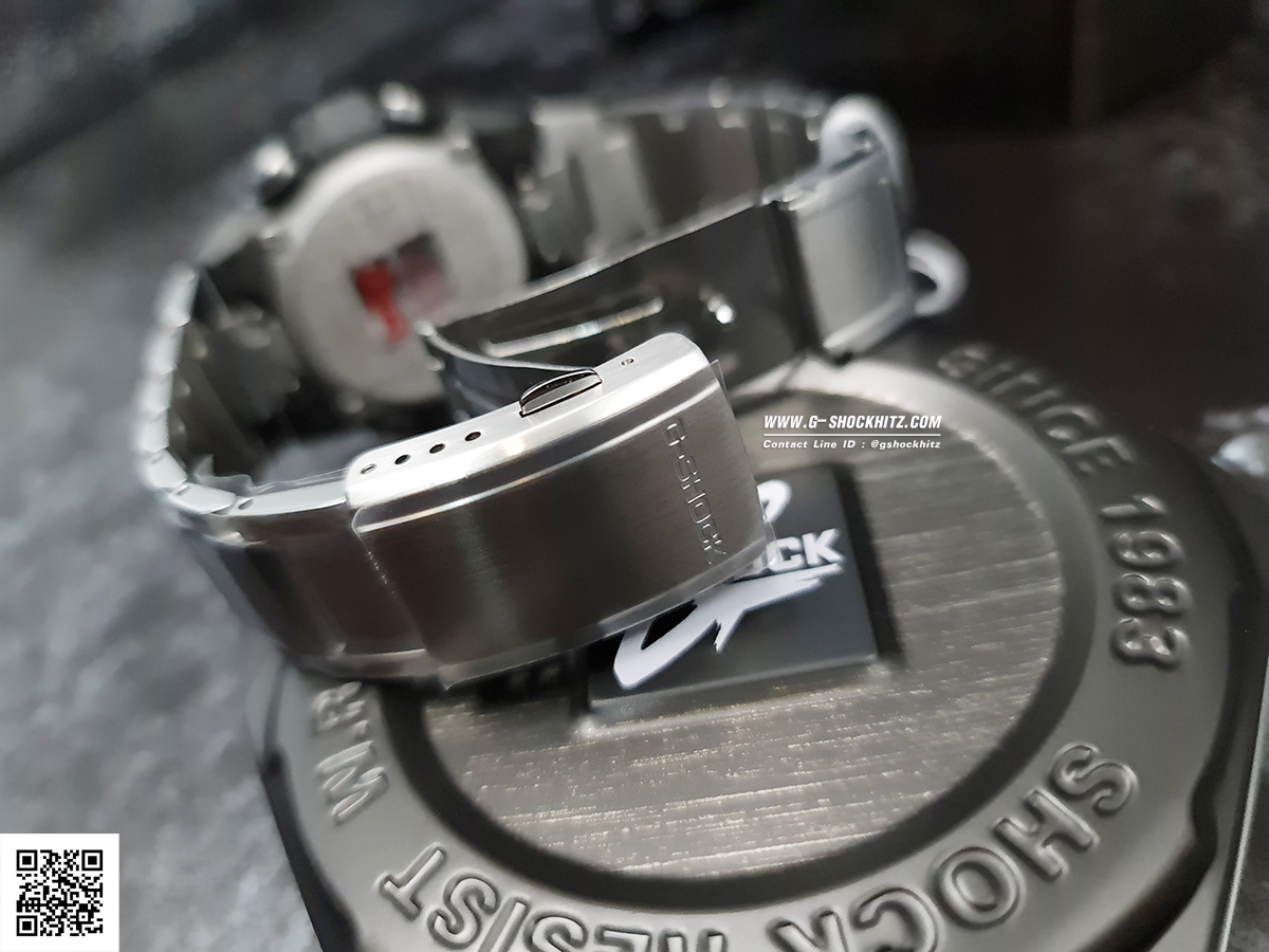 CASIO G-SHOCK นาฬิกาข้อมือ นาฬิกากันน้ำ นาฬิกาของแท้ ประกันศูนย์ CMG 1 ปี รุ่น GST-B400CD-1A3 นาฬิกาสีเงิน