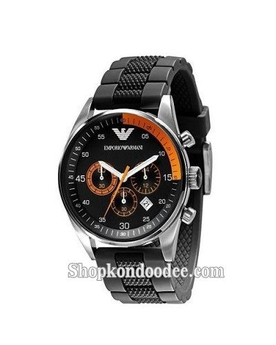 EMPORIO ARMANI BLACK SPORTIVO CHRONOGRAPH WATCH AR5878