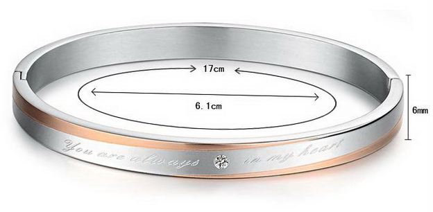 สร้อยข้อมือ กำไลข้อมือ ผู้ชาย ผู้หญิง ดีไซน์ เป็น คู่ กำไลข้อมือ Stainless Steel สีเงิน ฝังเพชร 1 เม็ด แกะลาย ของขวัญให้แฟน ใส่เป็นคู่ 938427