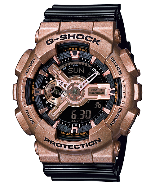 CASIO G-SHOCK นาฬิกาข้อมือ นาฬิกากันน้ำ นาฬิกาของแท้ ประกันศูนย์ CMG 1 ปี รุ่น GA-110GD-9B2 นาฬิกาสีน้ำตาล