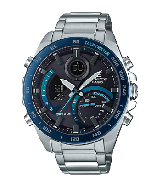 CASIO EDIFICE นาฬิกาข้อมือ นาฬิกากันน้ำ นาฬิกาของแท้ ประกันศูนย์ CMG 1 ปี รุ่น ECB-900DB-1B นาฬิกาสีดำ