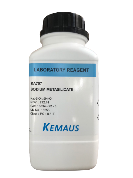 Sodium Metasilicate Pentahydrate, Lab 500 g. "KemAus"