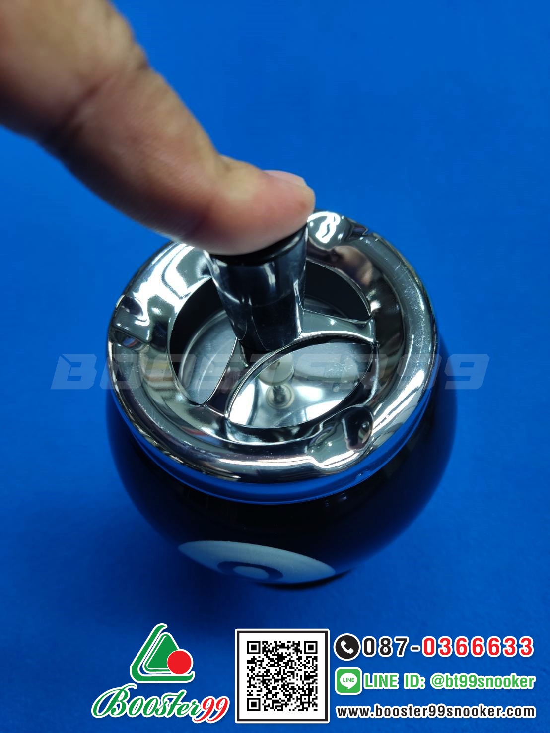 ที่เขียบุหรี่ รูปทรง ลูกสนุกเกอร์ แบบกด (ราคาต่อ 1อัน)