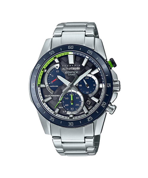 CASIO EDIFICE นาฬิกาข้อมือ นาฬิกากันน้ำ นาฬิกาของแท้ ประกันศูนย์ CMG 1 ปี รุ่น EFS-S580AT-1A นาฬิกาสีเงิน