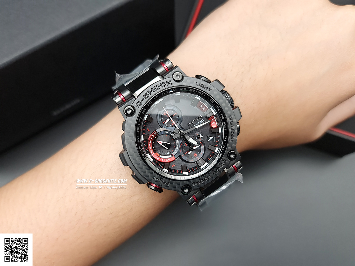 CASIO G-SHOCK นาฬิกาข้อมือ นาฬิกากันน้ำ นาฬิกาของแท้ ประกันศูนย์ CMG 1 ปี รุ่น MTG-B1000XBD-1A นาฬิกาสีดำ
