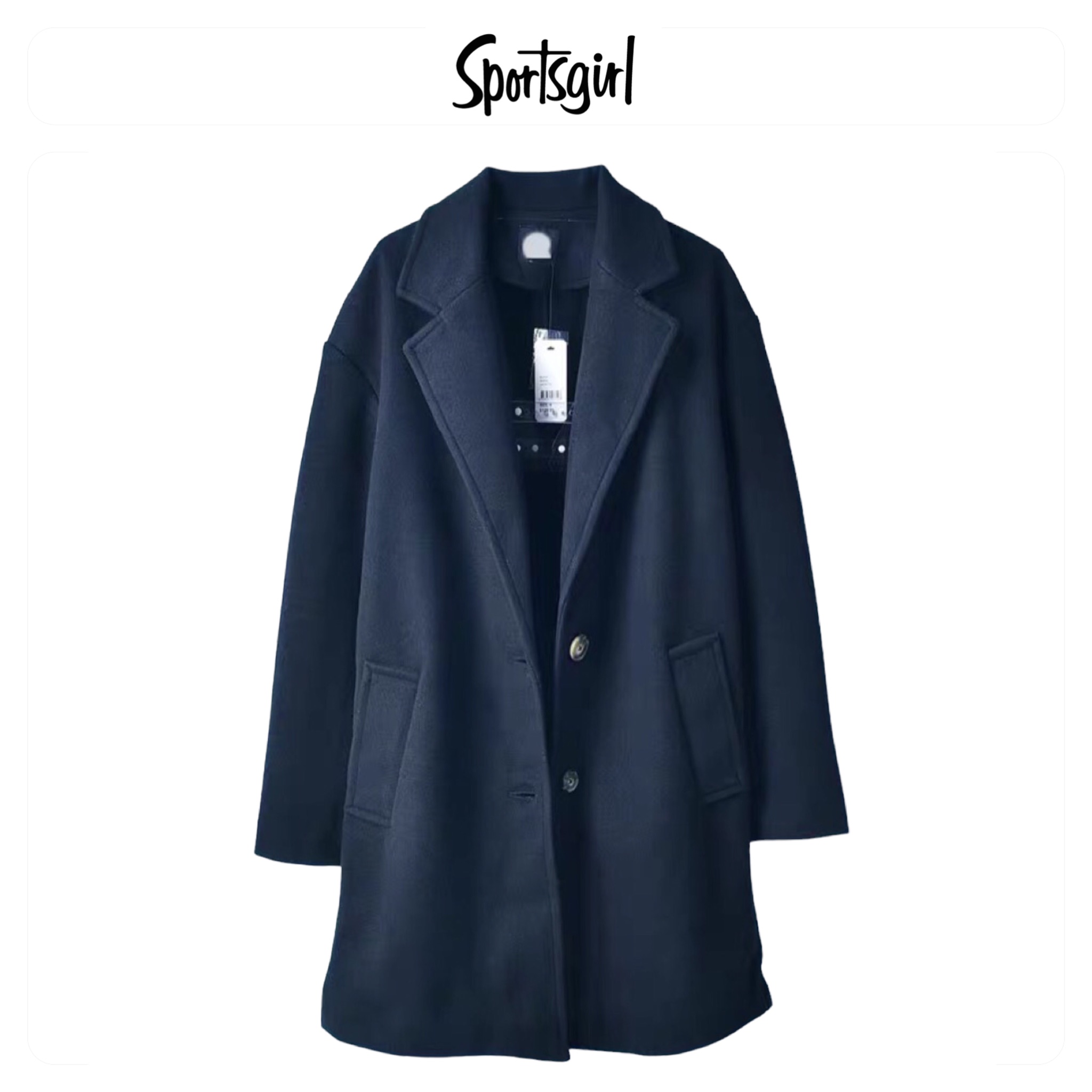 เสื้อโค้ดกันหนาว เสื้อกันหนาว overcoat โค้ทวูล สักหลาด ผสมวูล สีดำ แต่งคอปก กระดุมสองแถว แบรนด์ATCHING สำเนา สำเนา สำเนา สำเนา สำเนา ดำ