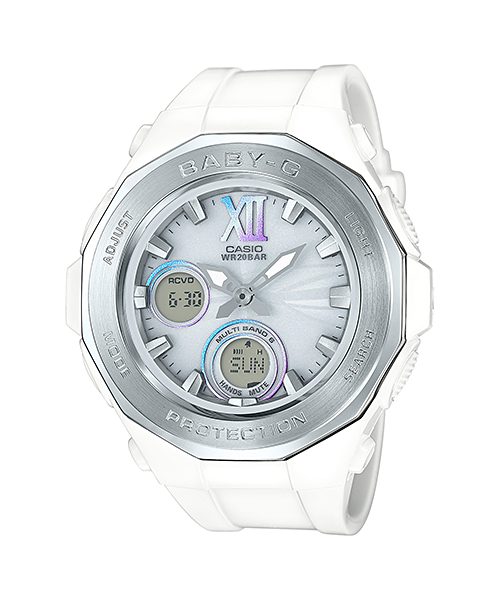 CASIO BABY-G นาฬิกาข้อมือ นาฬิกากันน้ำ นาฬิกาของแท้ ประกันศูนย์ CMG 1 ปี รุ่น BGA-2200G-7B นาฬิกาสีขาว
