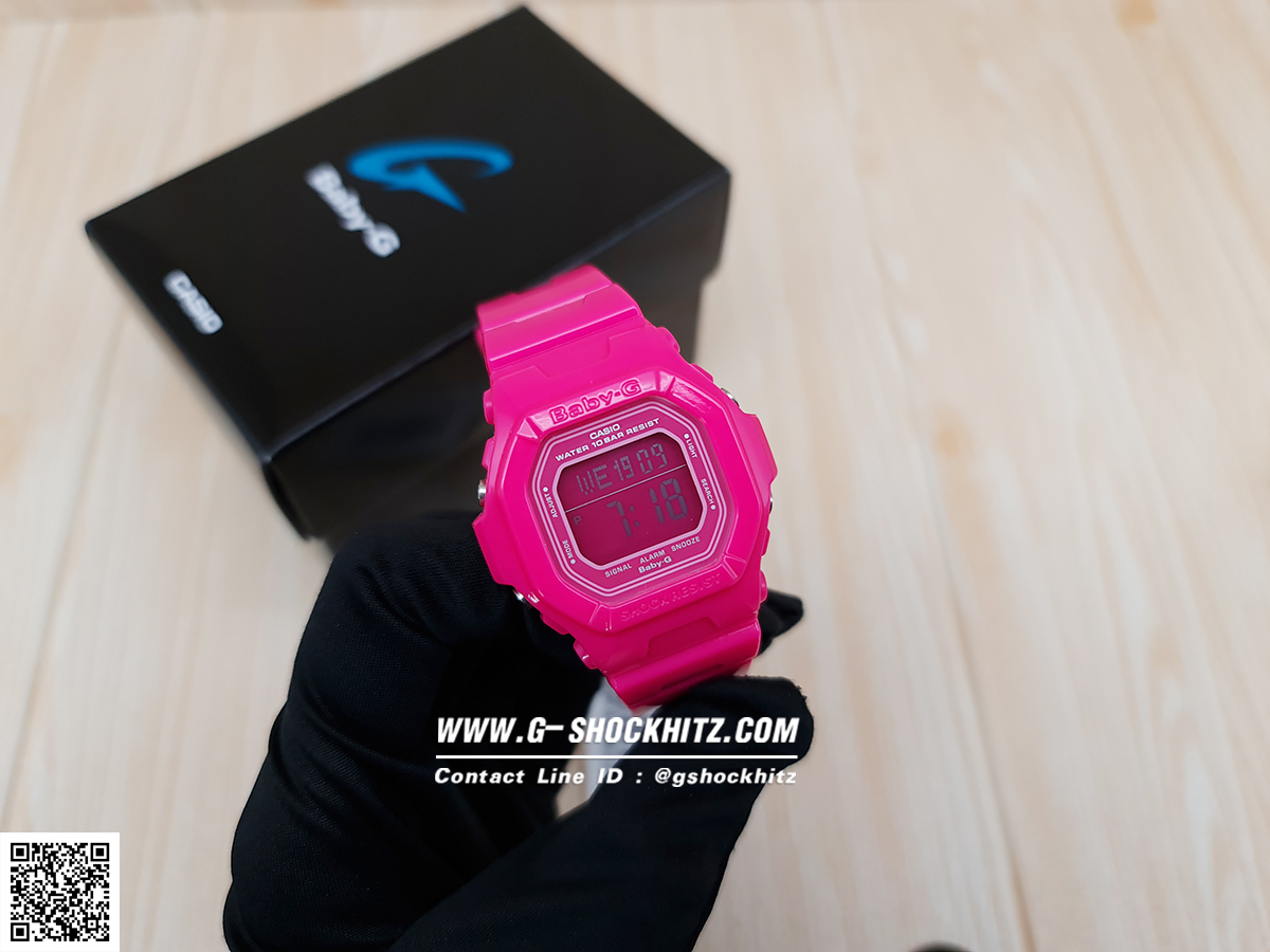 CASIO MID YEAR SALE BABY-G พร้อมส่ง นาฬิกาข้อมือ นาฬิกากันน้ำ นาฬิกาของแท้ ประกันศูนย์ CMG 1 ปี รุ่น BG-5601-4 นาฬิกาสีชมพู