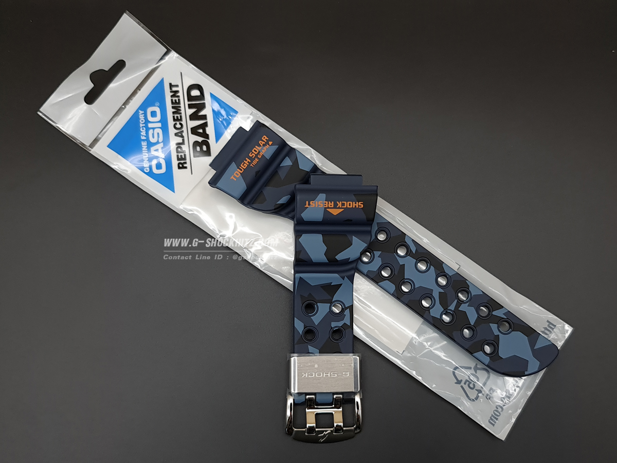 CASIO GENUINE FACTORY CASIO REPLACEMENT อะไหล่นาฬิกา G-SHOCK รุ่น GF-8250CM-2 กรอบสายสีน้ำเงิน