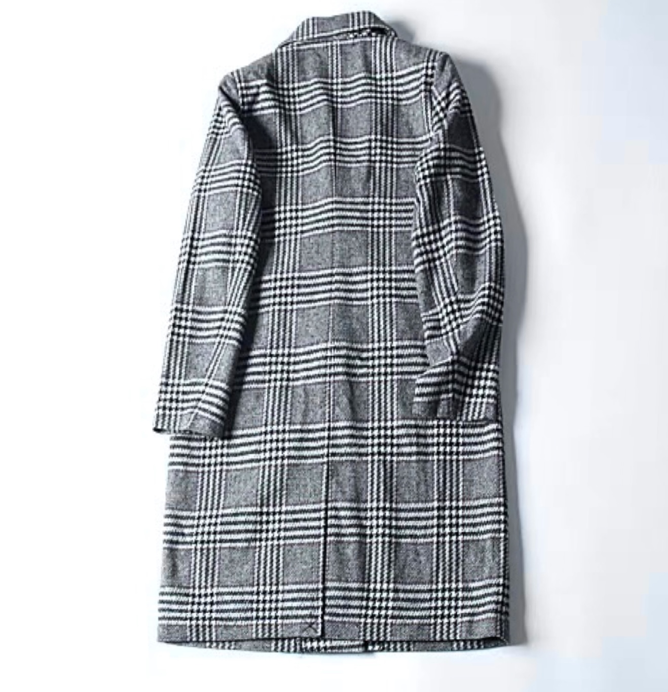 เสื้อโค้ท เสื้อกันหนาว เนื้อผ้าสักหลาดวูล checked coat แบรนด์ reserved สำเนา สำเนา