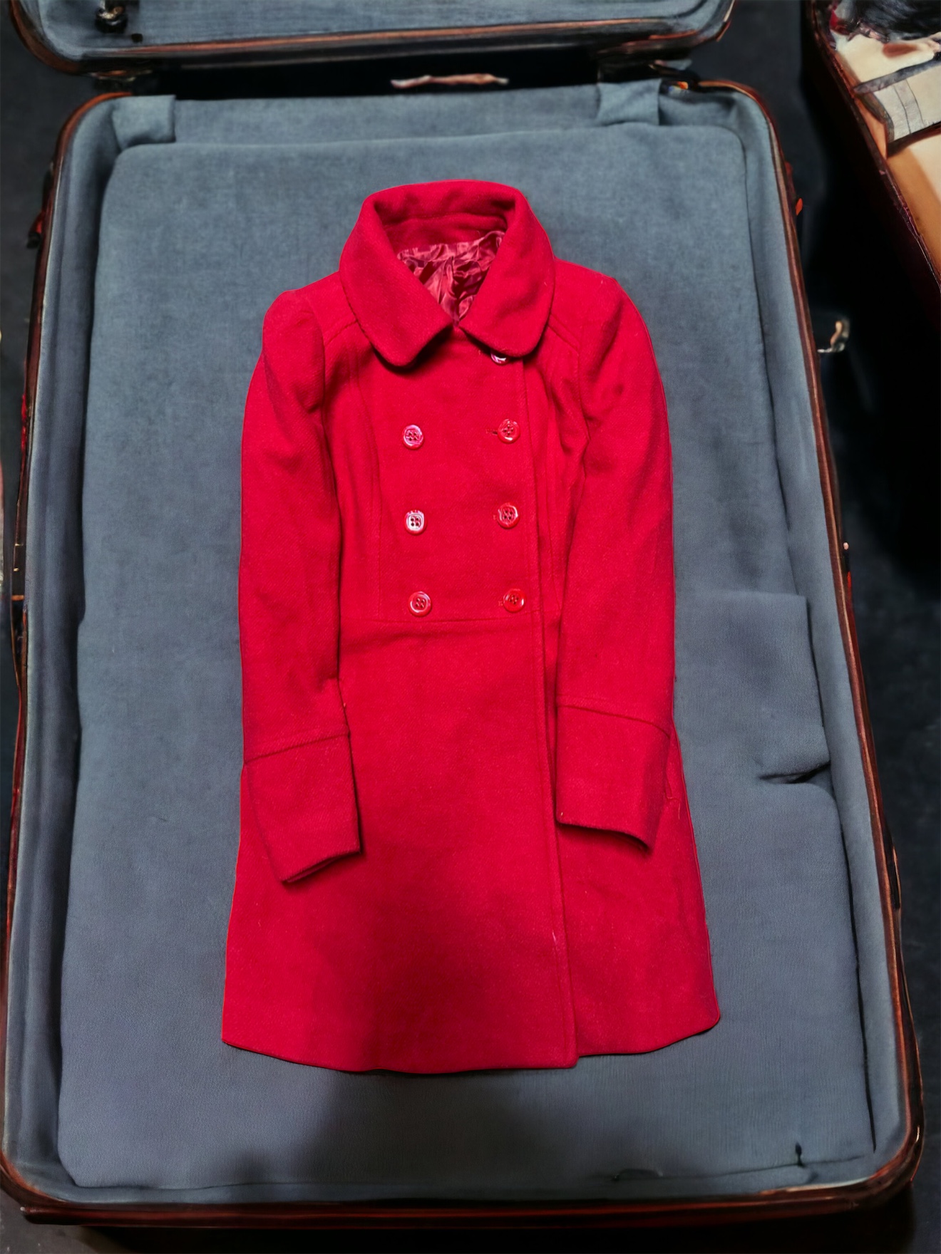 เสื้อโค้ท peacoat เสื้อโค้ทเฟอร์ โค้ทสีแแดง แบรนด์ สำเนา สำเนา สำเนา